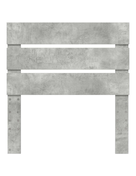 Testiera con testiera Grigio cemento 90 cm Legno multistrato