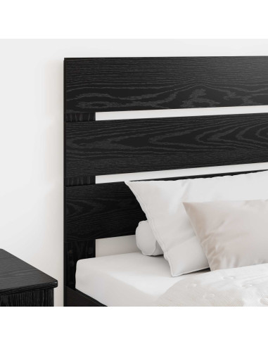 Testiera con testiera Rovere Nero 80 cm Legno multistrato