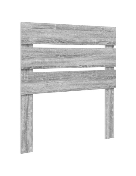 Testiera con testiera Grigio Sonoma 80 cm Legno multistrato