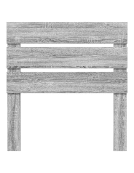 Testiera con testiera Grigio Sonoma 80 cm Legno multistrato