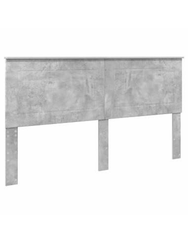 Testiera con testiera Grigio cemento 200 cm Legno multistrato