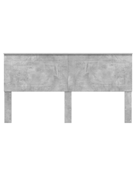 Testiera con testiera Grigio cemento 200 cm Legno multistrato
