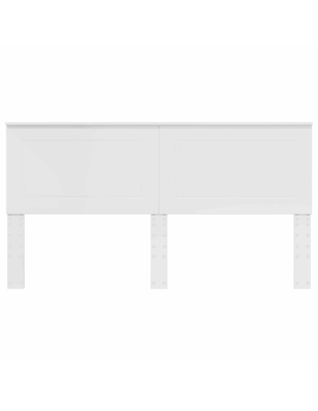 Testiera con testiera Bianco Lucido 200 cm Legno multistrato