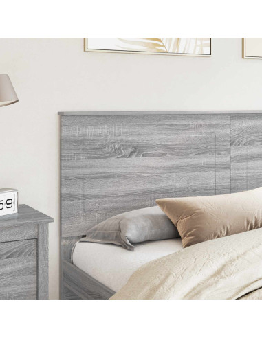Testiera con testiera Grigio Sonoma 200 cm Legno multistrato