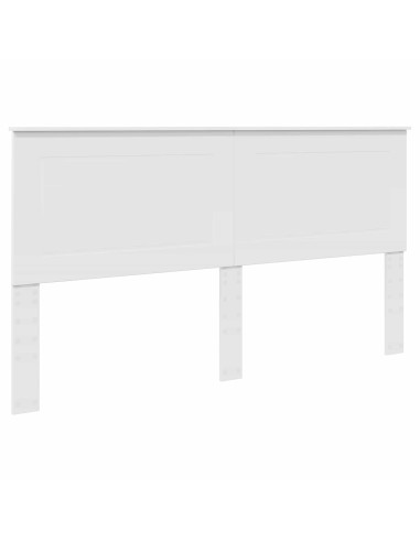 Testiera con testiera Bianco 180 cm Legno multistrato