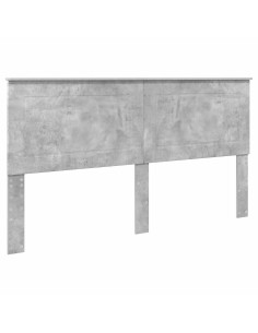 Testiera con testiera Grigio cemento 180 cm Legno multistrato 2