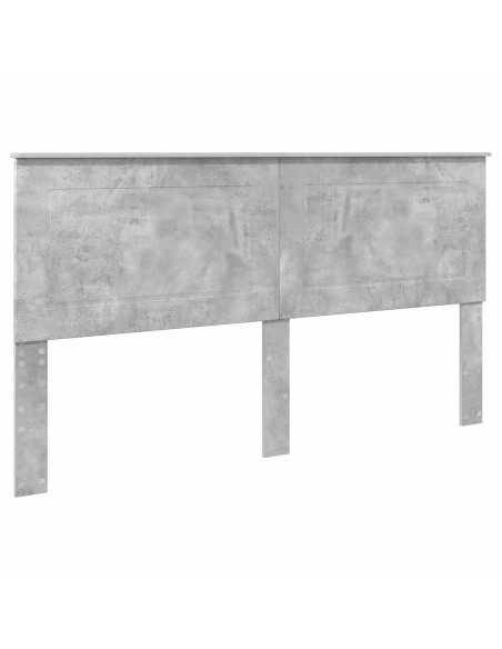 Testiera con testiera Grigio cemento 180 cm Legno multistrato