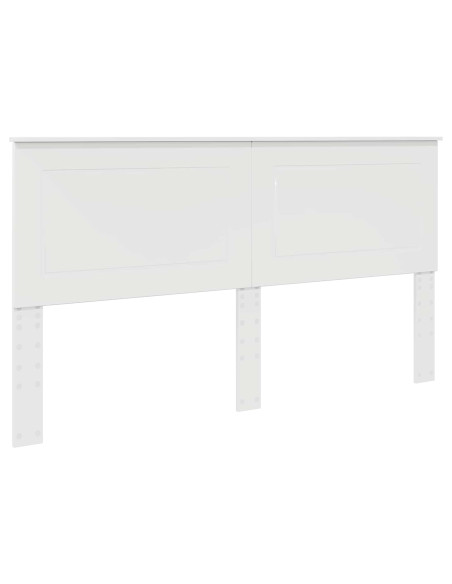 Testiera con testiera Bianco Lucido 180 cm Legno multistrato