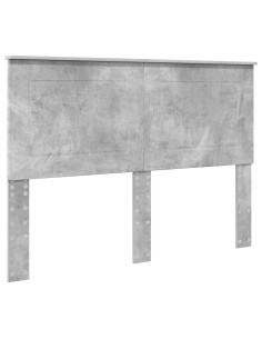 Testiera con testiera Grigio cemento 150 cm Legno multistrato 2