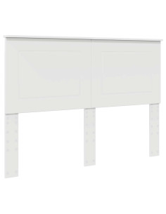 Testiera con testiera Bianco 140 cm Legno multistrato 2