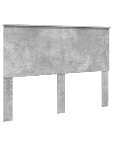 Testiera con testiera Grigio cemento 140 cm Legno multistrato