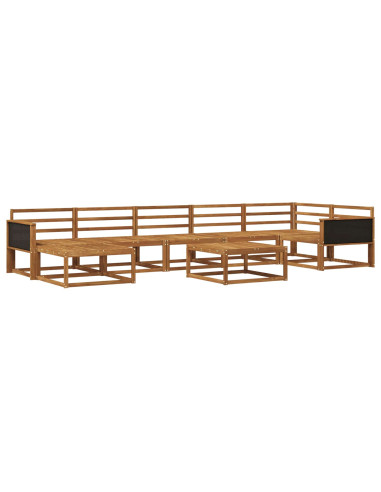 Set di divani da esterno 8 pcs Naturale