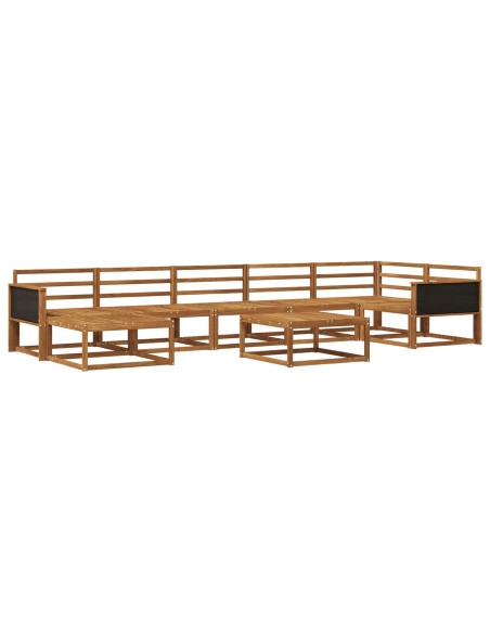 Set di divani da esterno 8 pcs Naturale