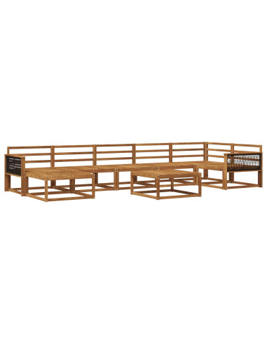 Set di divani da esterno 8 pcs Naturale