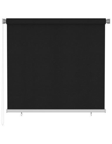 Tenda a Rullo per Esterni 160x140 cm Nera