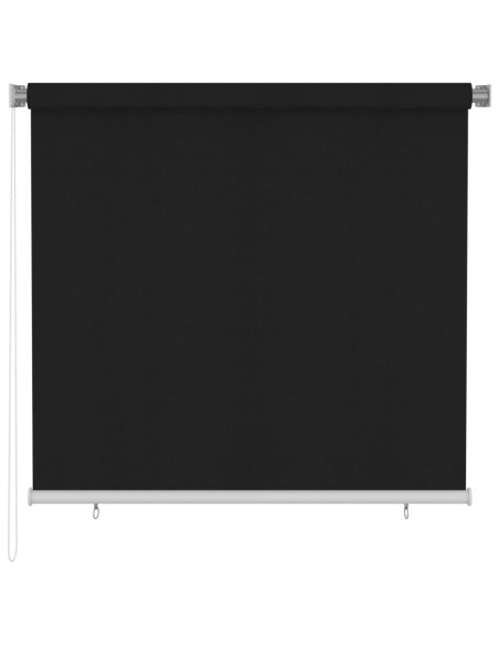 Tenda a Rullo per Esterni 160x140 cm Nera