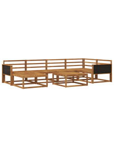 Set di divani da esterno 7 pcs Naturale