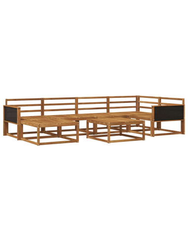 Set di divani da esterno 7 pcs Naturale