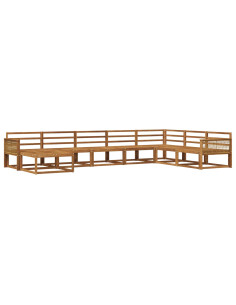 Set di divani da esterno 8 pcs Naturale