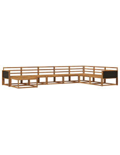 Set di divani da esterno 8 pcs Naturale