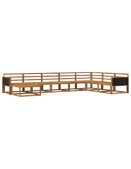 Set di divani da esterno 8 pcs Naturale
