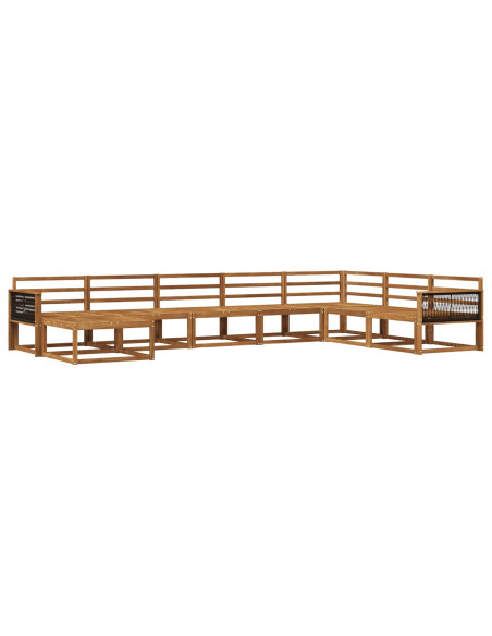 Set di divani da esterno 8 pcs Naturale