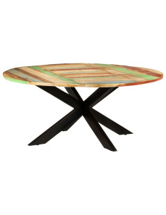 Tavolo da Pranzo Rotondo 175x75 cm in Massello di Recupero