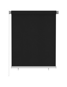 Tenda a Rullo per Esterni 120x140 cm Nera