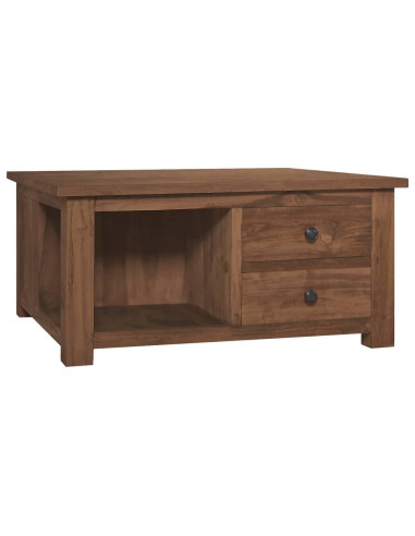Tavolino da Salotto 68x68x33 cm in Legno Massello di Teak
