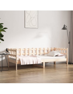 Dormeuse senza Materasso 90x200 cm in Legno Massello di Pino