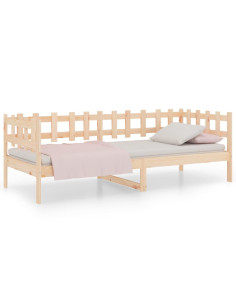 Dormeuse senza Materasso 90x200 cm in Legno Massello di Pino 2
