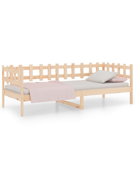 Dormeuse senza Materasso 90x200 cm in Legno Massello di Pino