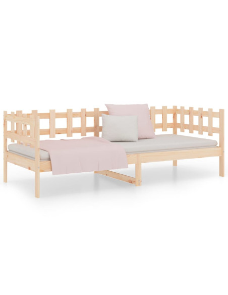 Dormeuse senza Materasso 90x200 cm in Legno Massello di Pino