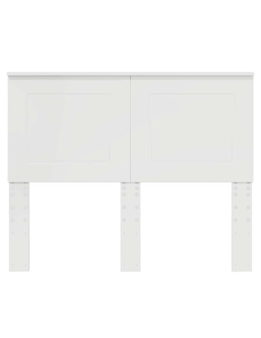 Testiera con testiera Bianco Lucido 135 cm Legno multistrato