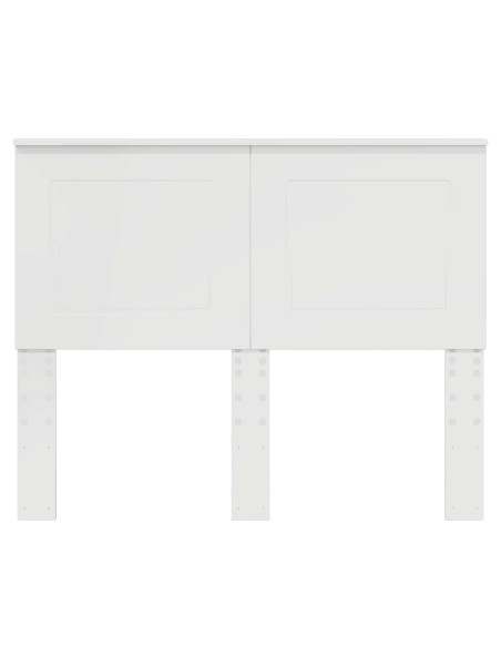 Testiera con testiera Bianco Lucido 135 cm Legno multistrato