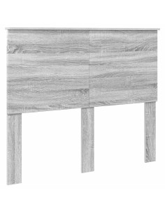 Testiera con testiera Grigio Sonoma 120 cm Legno multistrato 2