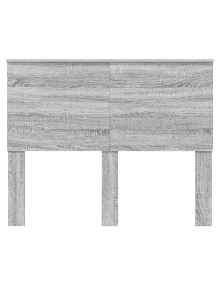 Testiera con testiera Grigio Sonoma 120 cm Legno multistrato
