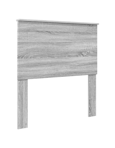Testiera con testiera Grigio Sonoma 100 cm Legno multistrato