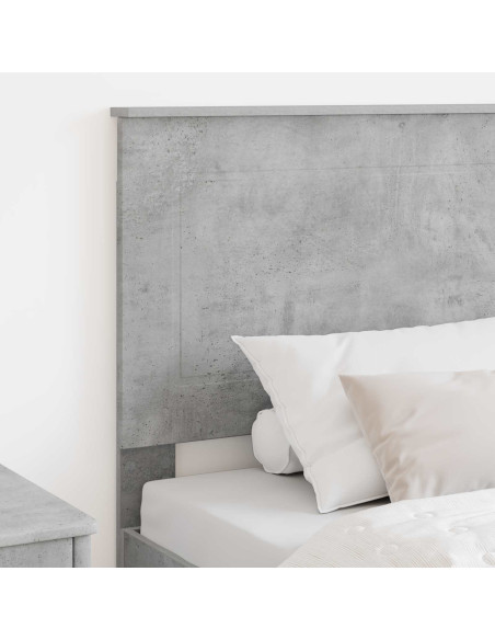 Testiera con testiera Grigio cemento 90 cm Legno multistrato