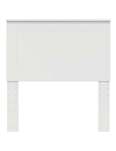 Testiera con testiera Bianco 80 cm Legno multistrato