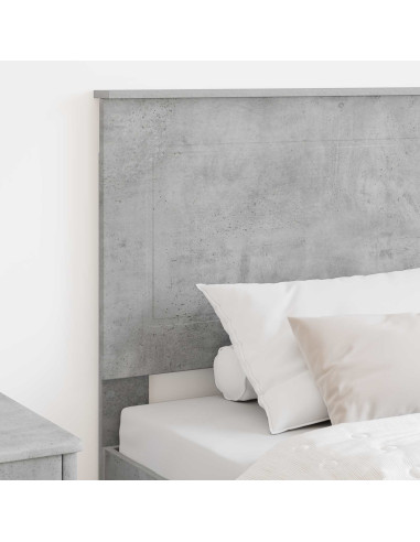 Testiera con testiera Grigio cemento 80 cm Legno multistrato