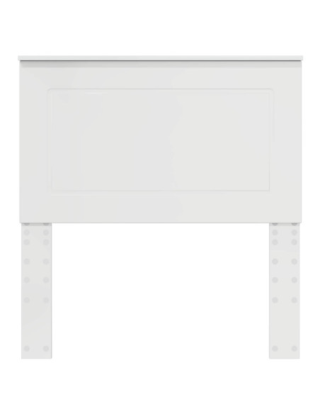Testiera con testiera Bianco Lucido 80 cm Legno multistrato