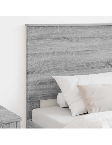 Testiera con testiera Grigio Sonoma 80 cm Legno multistrato