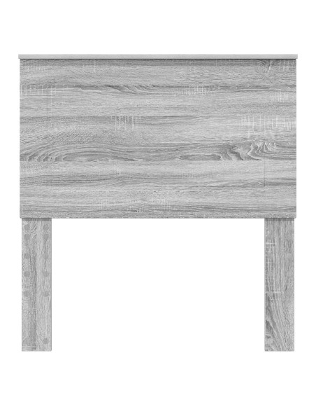 Testiera con testiera Grigio Sonoma 80 cm Legno multistrato