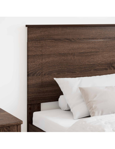 Testiera con testiera Rovere Marrone 80 cm Legno multistrato