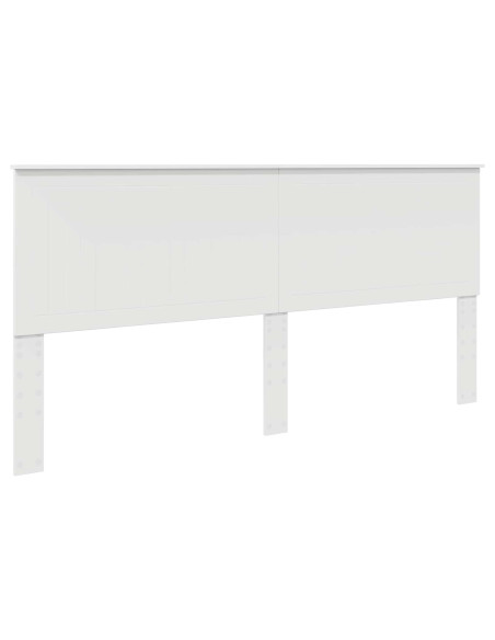 Testiera con testiera Bianco 200 cm Legno multistrato
