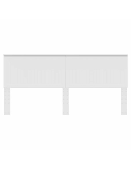 Testiera con testiera Bianco 200 cm Legno multistrato