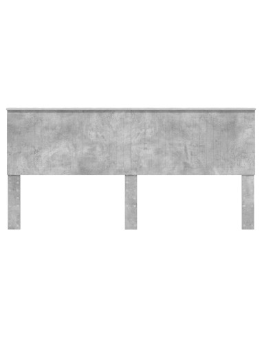 Testiera con testiera Grigio cemento 200 cm Legno multistrato