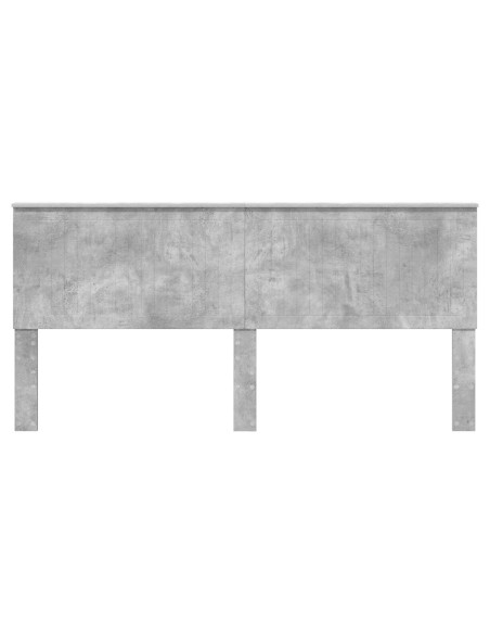 Testiera con testiera Grigio cemento 200 cm Legno multistrato