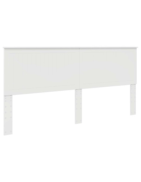 Testiera con testiera Bianco Lucido 200 cm Legno multistrato
